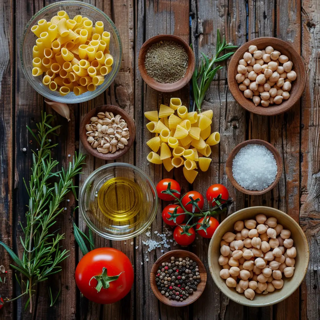 Preparazione passo passo della pasta e ceci con Bimby cremosa e saporita.