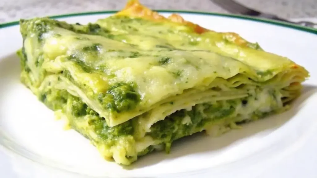 Lasagne al pesto veloci pronte da servire in teglia